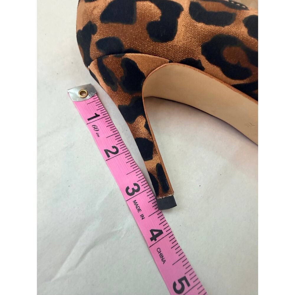 Marc Fisher Leopard Print Pointed Toe Bow Pump Heels Stilettos Size 7.5 - Picture 11 of 13